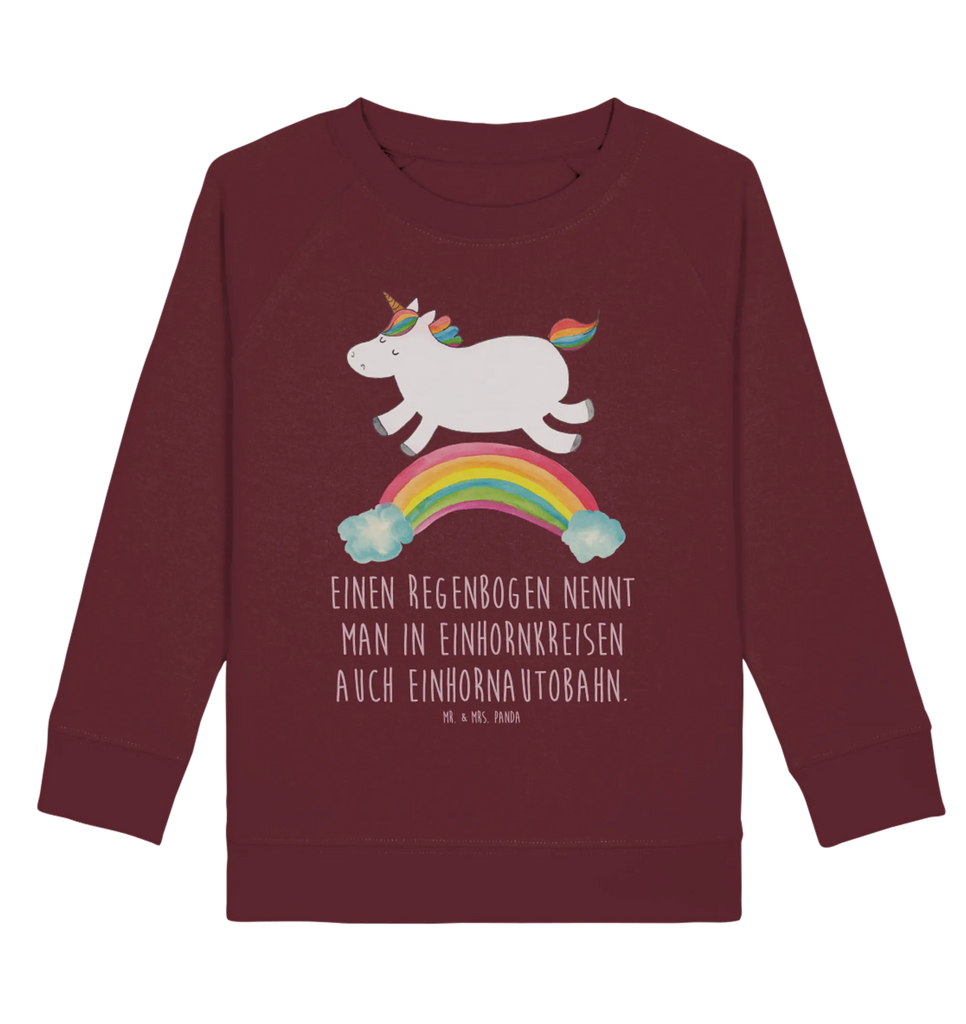 Organic Kinder Pullover Einhorn Regenbogen Kinder Pullover, Kinder Sweatshirt, Jungen, Mädchen, Einhorn, Einhörner, Einhorn Deko, Unicorn, Regenbogen, Glitzer, Einhornpower, Erwachsenwerden, Einhornautobahn