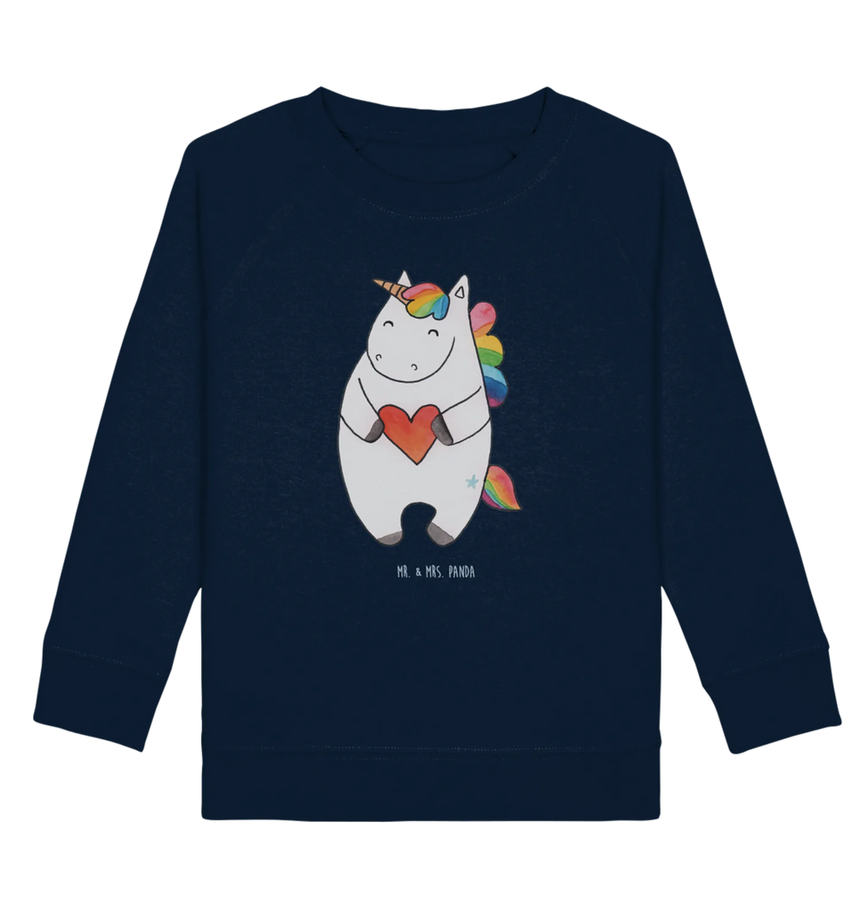 Organic Kinder Pullover Einhorn Herz Kinder Pullover, Kinder Sweatshirt, Jungen, Mädchen, Einhorn, Einhörner, Einhorn Deko, Pegasus, Unicorn, Herz, schlimm, böse, witzig, lustig, Freundin, anders, bunt