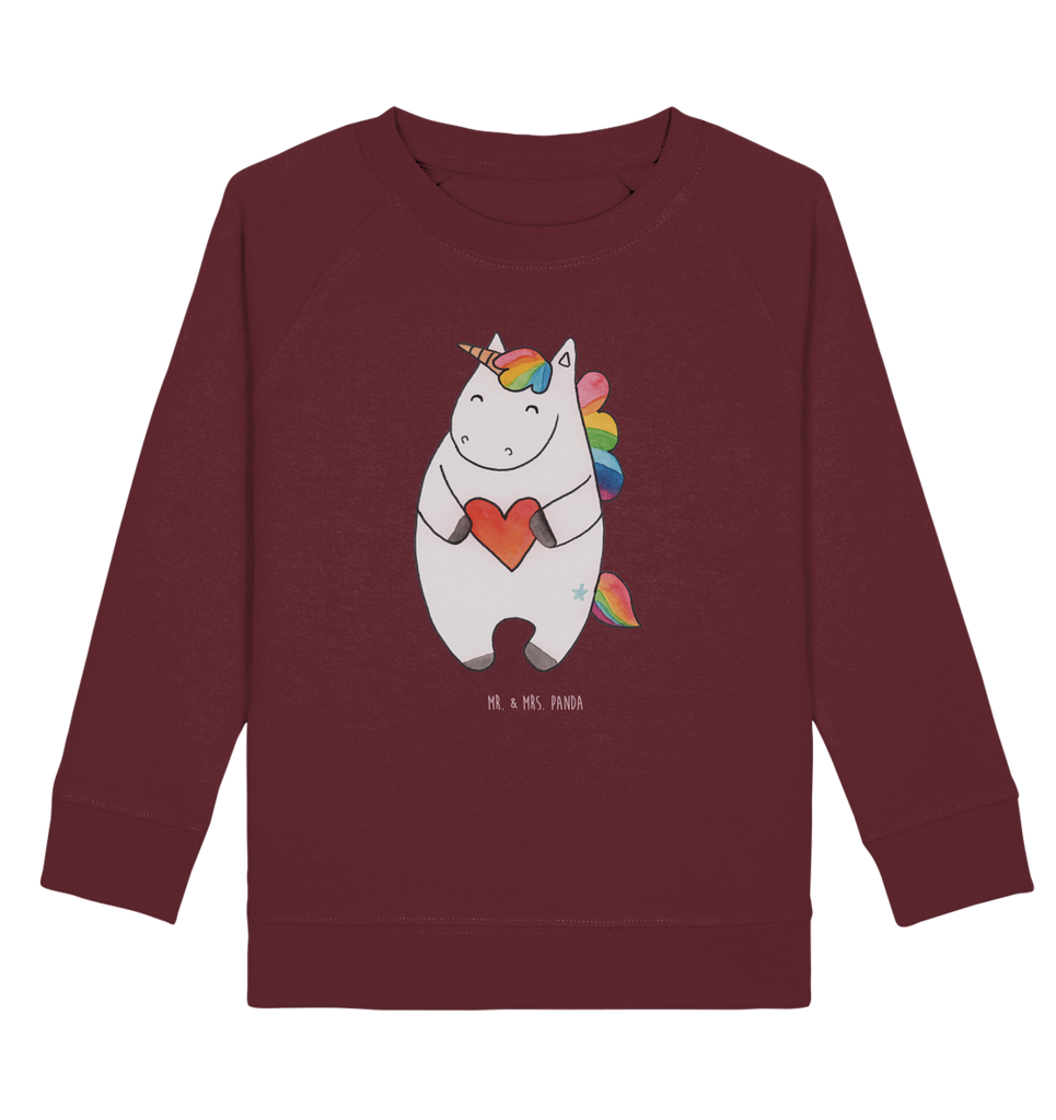 Organic Kinder Pullover Einhorn Herz Kinder Pullover, Kinder Sweatshirt, Jungen, Mädchen, Einhorn, Einhörner, Einhorn Deko, Pegasus, Unicorn, Herz, schlimm, böse, witzig, lustig, Freundin, anders, bunt