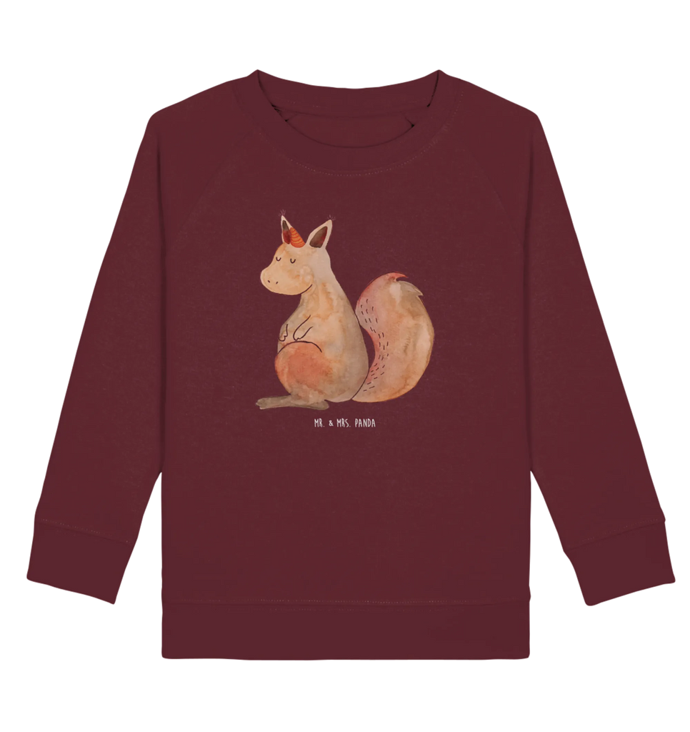 Organic Kinder Pullover Einhörnchen Glaube Kinder Pullover, Kinder Sweatshirt, Jungen, Mädchen, Einhorn, Einhörner, Einhorn Deko, Unicorn, Einhörnchen, Eichhörnchen, Eichhorn