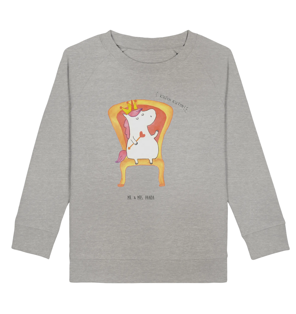 Organic Kinder Pullover Einhorn König Kinder Pullover, Kinder Sweatshirt, Jungen, Mädchen, Einhorn, Einhörner, Einhorn Deko, Unicorn, König, Präsident, Bundeskanzler, Herrscher, Kaiser, Prinzessin, Krone