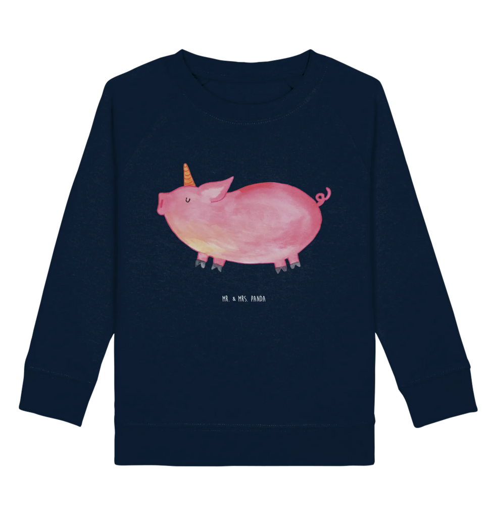 Organic Kinder Pullover Einhorn Schweinhorn Kinder Pullover, Kinder Sweatshirt, Jungen, Mädchen, Einhorn, Einhörner, Einhorn Deko, Pegasus, Unicorn, Party, Spaß, Schwein, Schweinhorn, Bauer, witzig. lustig, Spruch, geschenk, Pig, Piggy, funny, english, englisch