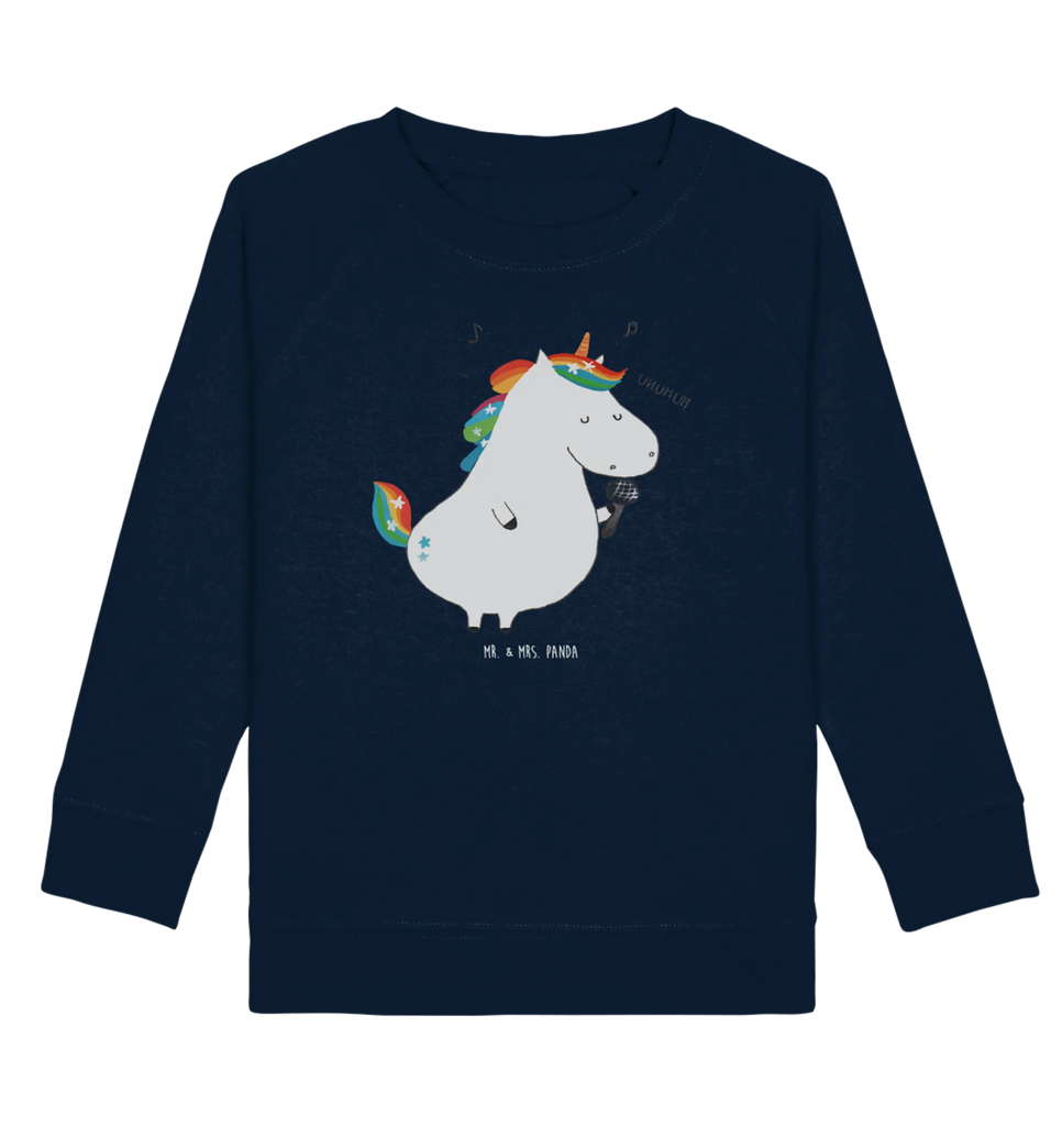 Organic Kinder Pullover Einhorn Sänger Kinder Pullover, Kinder Sweatshirt, Jungen, Mädchen, Einhorn, Einhörner, Einhorn Deko, Unicorn, Glitzer, Konfetti, Party, Geburtstag, Feier, Fest, Disco, Sängerin, Sänger, Freundin