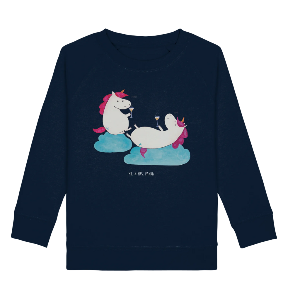 Organic Kinder Pullover Einhorn Sekt Kinder Pullover, Kinder Sweatshirt, Jungen, Mädchen, Einhorn, Einhörner, Einhorn Deko, Pegasus, Unicorn, Freundinnen, Freundin, BFF, Sekt, Mädelsabend, Spaß, Party, Korken, Anstoßen, Beste