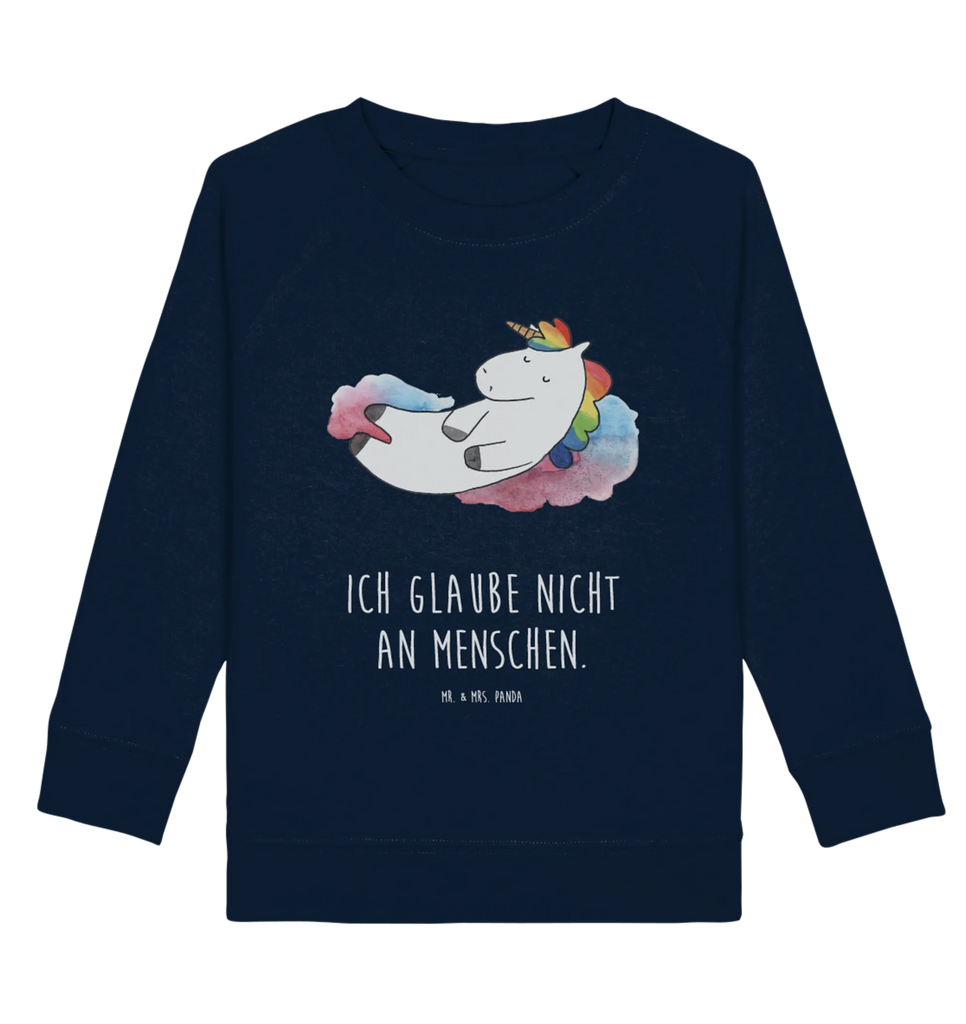 Organic Kinder Pullover Einhorn Wolke 7 Kinder Pullover, Kinder Sweatshirt, Jungen, Mädchen, Einhorn, Einhörner, Einhorn Deko, Pegasus, Unicorn, verliebt, Menschen, witzig, lustig, Geschenk, Glaube, Realität, Lächeln