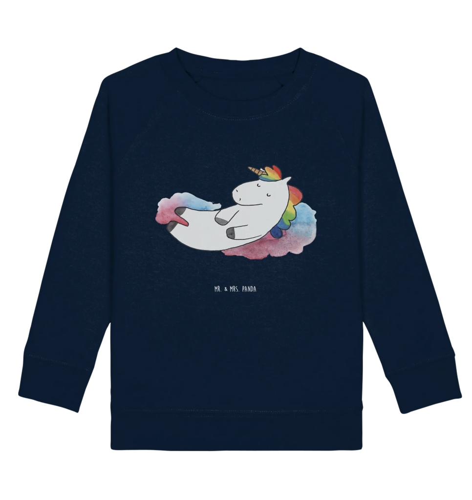 Organic Kinder Pullover Einhorn Wolke 7 Kinder Pullover, Kinder Sweatshirt, Jungen, Mädchen, Einhorn, Einhörner, Einhorn Deko, Unicorn, verliebt, Menschen, witzig, lustig, Geschenk, Glaube, Realität, Lächeln