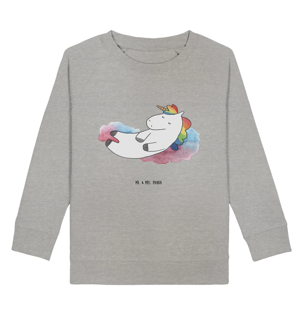 Organic Kinder Pullover Einhorn Wolke 7 Kinder Pullover, Kinder Sweatshirt, Jungen, Mädchen, Einhorn, Einhörner, Einhorn Deko, Pegasus, Unicorn, verliebt, Menschen, witzig, lustig, Geschenk, Glaube, Realität, Lächeln