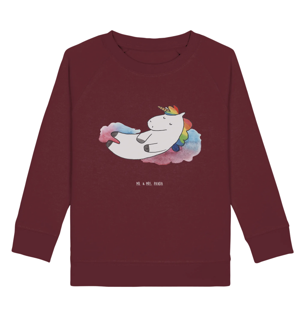 Organic Kinder Pullover Einhorn Wolke 7 Kinder Pullover, Kinder Sweatshirt, Jungen, Mädchen, Einhorn, Einhörner, Einhorn Deko, Unicorn, verliebt, Menschen, witzig, lustig, Geschenk, Glaube, Realität, Lächeln