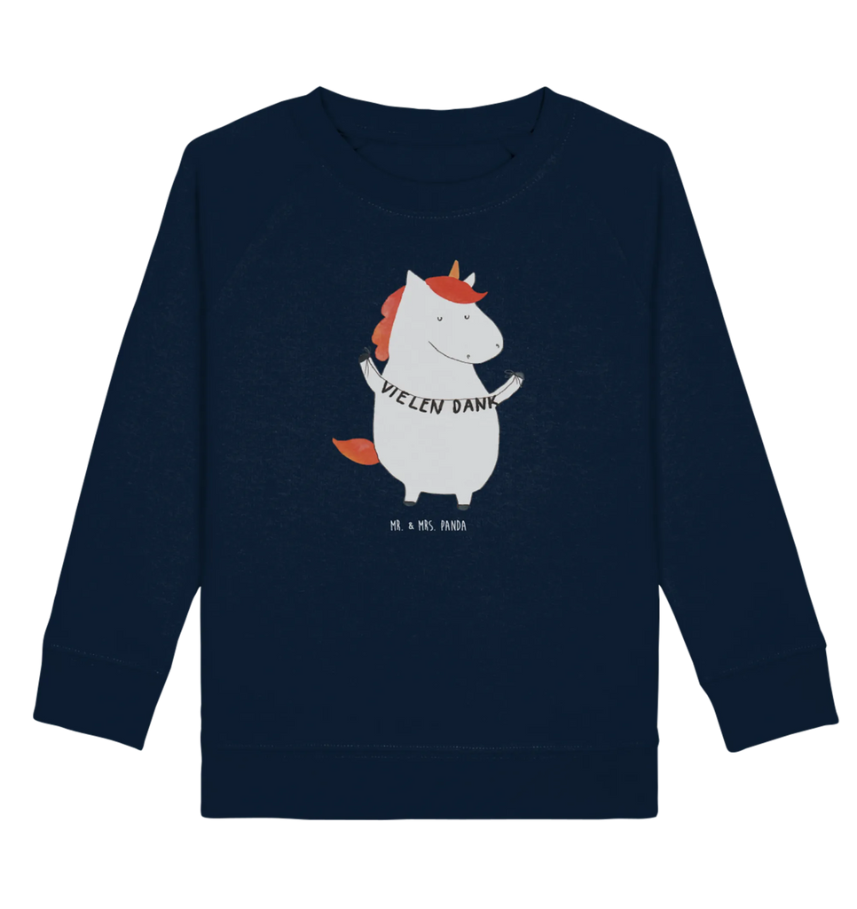 Organic Kinder Pullover Einhorn Vielen Dank Kinder Pullover, Kinder Sweatshirt, Jungen, Mädchen, Einhorn, Einhörner, Einhorn Deko, Unicorn, Danke, vielen Dank, Dankeschön, Danksagung