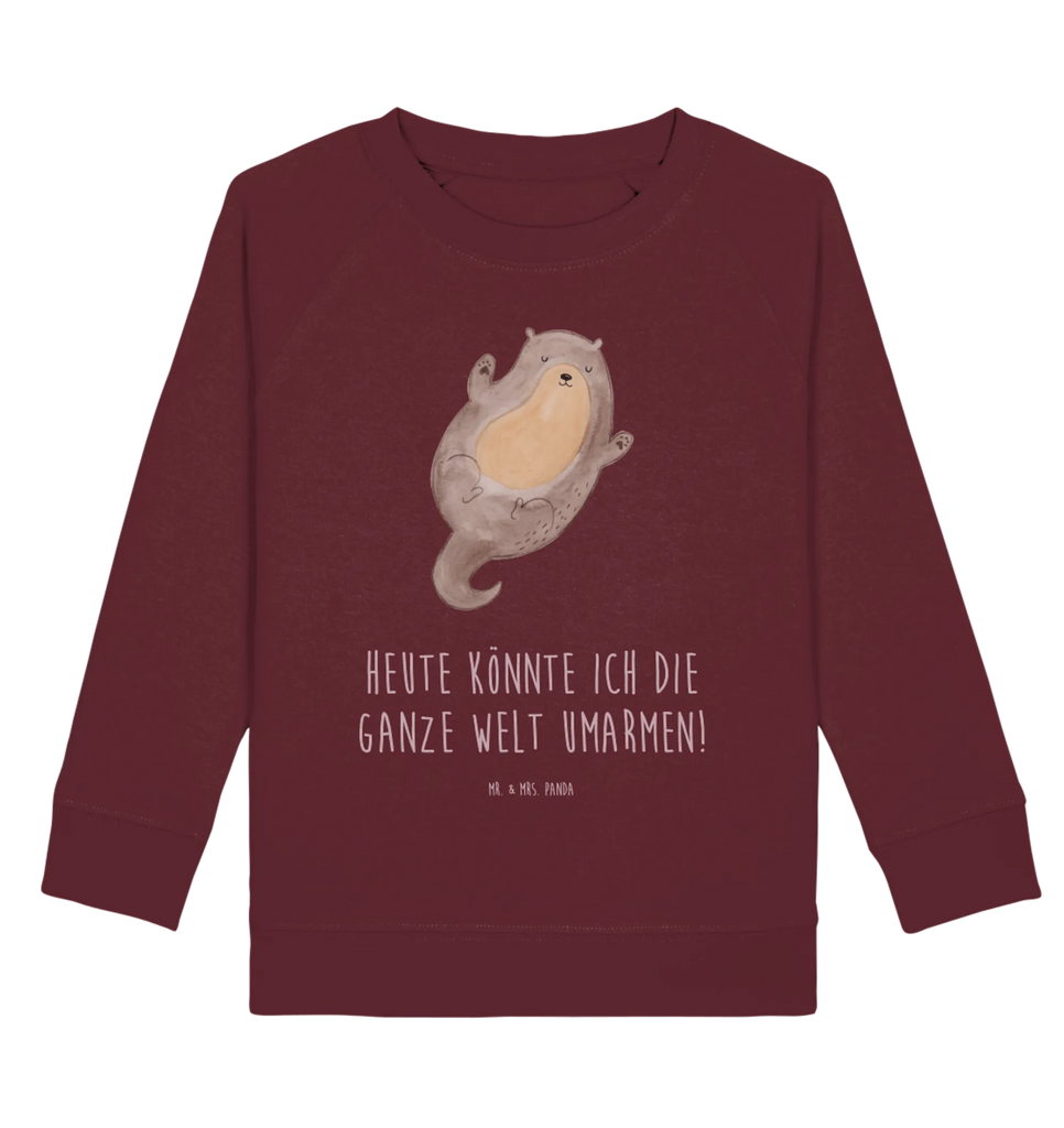 Organic Kinder Pullover Otter Umarmen Kinder Pullover, Kinder Sweatshirt, Jungen, Mädchen, Otter, Fischotter, Seeotter, Otter Seeotter See Otter