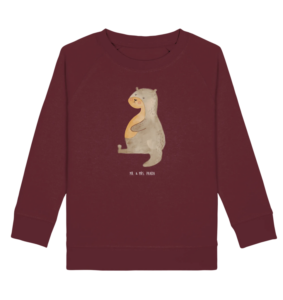 Organic Kinder Pullover Otter Bauch Kinder Pullover, Kinder Sweatshirt, Jungen, Mädchen, Otter, Fischotter, Seeotter, Otter Seeotter See Otter