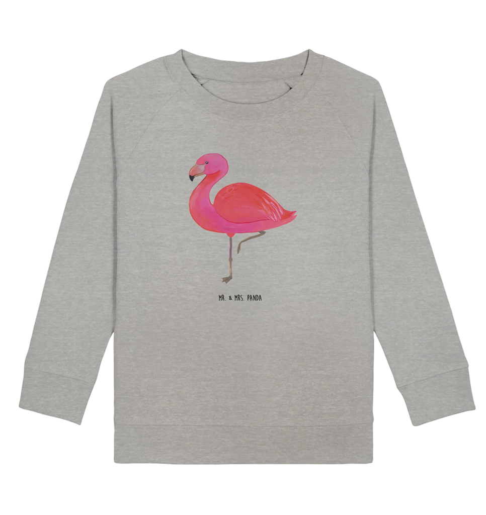 Organic Kinder Pullover Flamingo classic Kinder Pullover, Kinder Sweatshirt, Jungen, Mädchen, Flamingo, Einzigartig, Selbstliebe, Stolz, ich, für mich, Spruch, Freundin, Freundinnen, Außenseiter, Sohn, Tochter, Geschwister