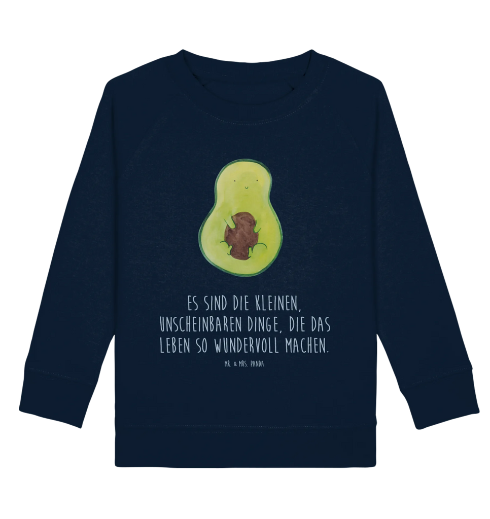 Organic Kinder Pullover Avocado mit Kern Kinder Pullover, Kinder Sweatshirt, Jungen, Mädchen, Avocado, Veggie, Vegan, Gesund, Avokado, Avocadokern, Kern, Pflanze, Spruch Leben