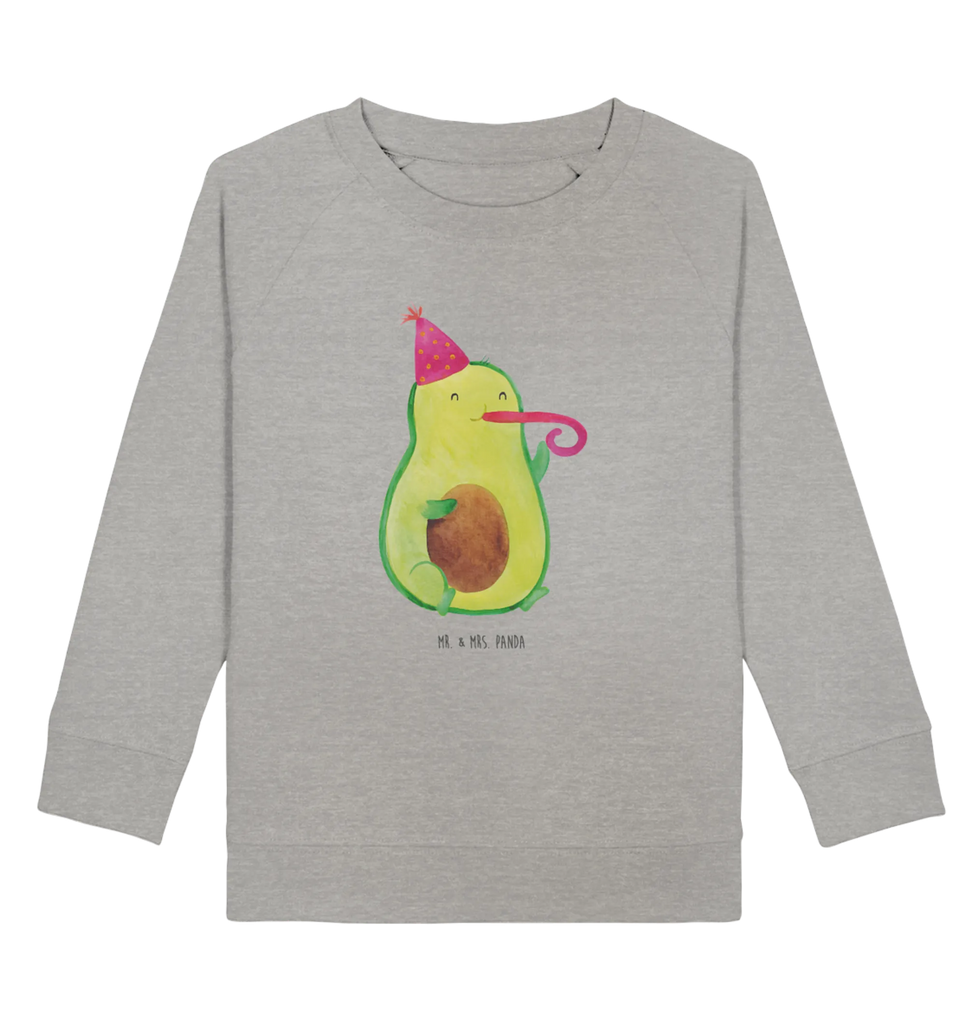 Organic Kinder Pullover Avocado Partyhupe Kinder Pullover, Kinder Sweatshirt, Jungen, Mädchen, Avocado, Veggie, Vegan, Gesund, Party, Feierlichkeit, Feier, Fete, Geburtstag, Gute Laune, Tröte