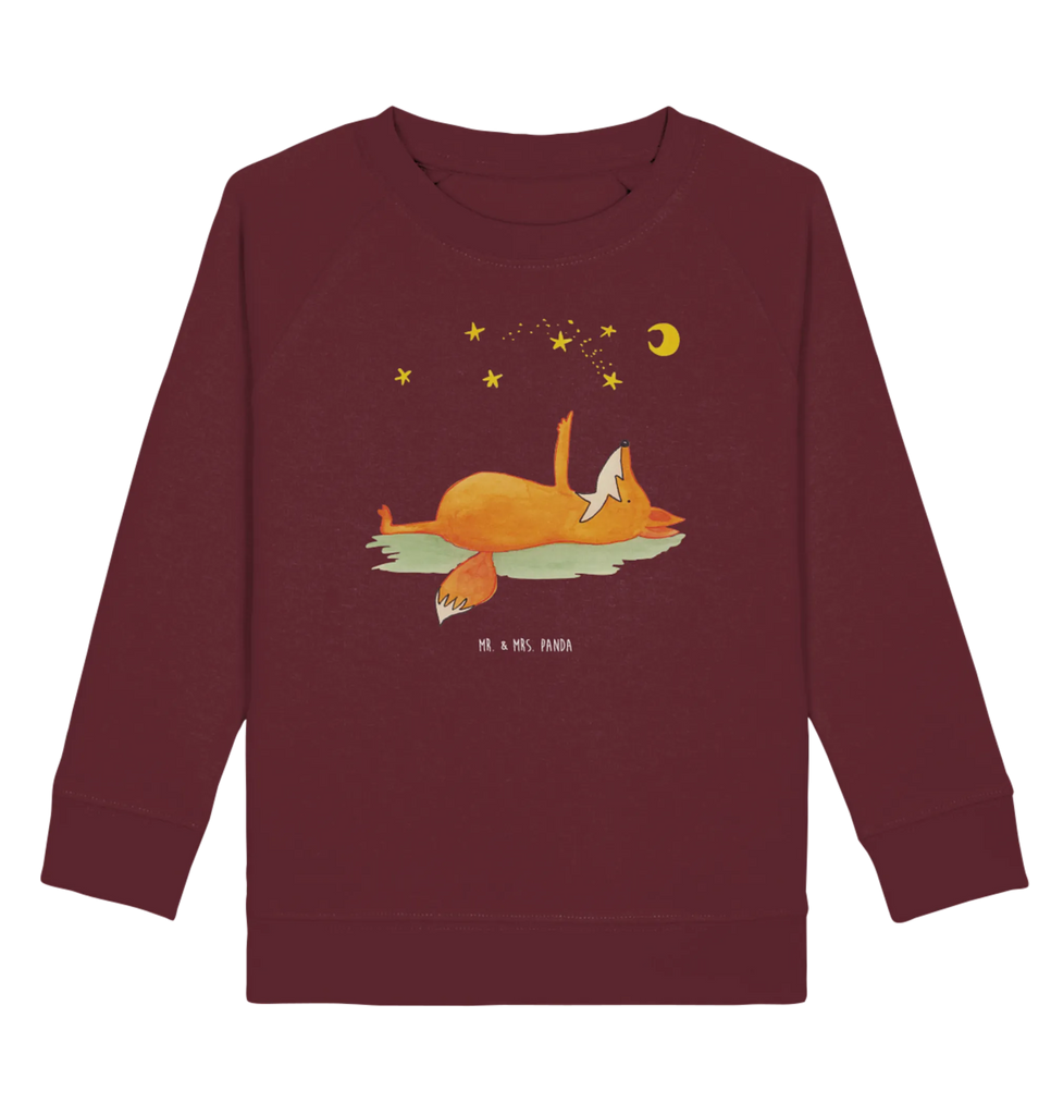 Organic Kinder Pullover Fuchs Sterne Kinder Pullover, Kinder Sweatshirt, Jungen, Mädchen, Fuchs, Füchse, tröstende Worte, Spruch positiv, Spruch schön, Romantik, Always Look on the Bright Side of Life