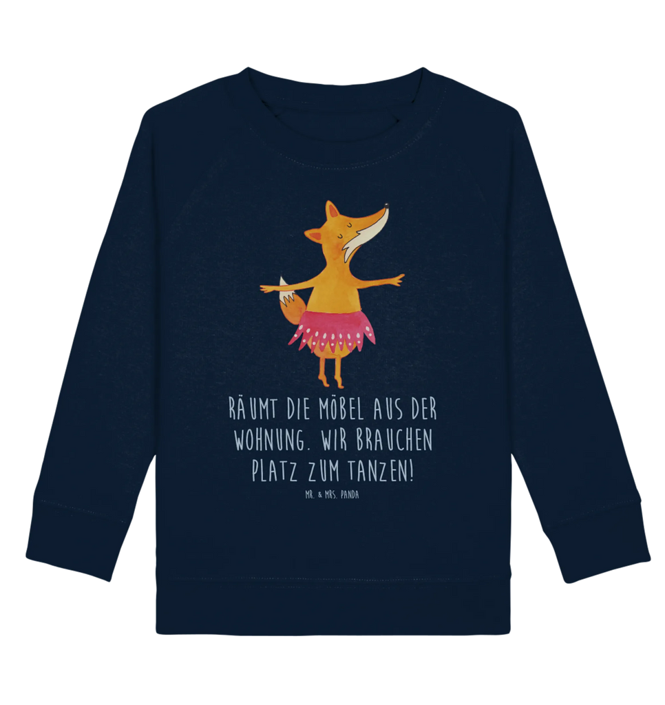 Organic Kinder Pullover Fuchs Ballerina Kinder Pullover, Kinder Sweatshirt, Jungen, Mädchen, Fuchs, Fuchs Spruch, Füchse, Füchsin, Ballerina, Ballett, Tänzerin, Tanzen, Party, Einladung, Geburtstag