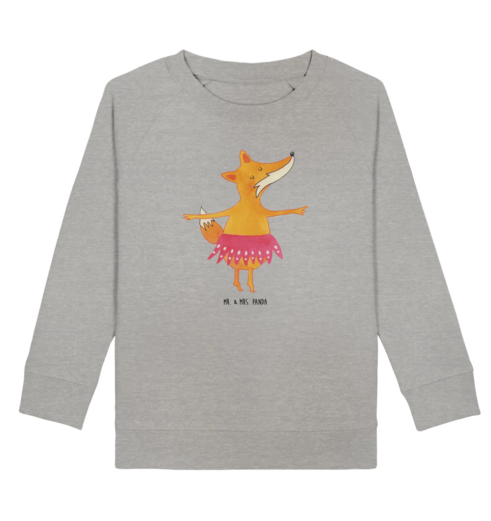 Organic Kinder Pullover Fuchs Ballerina Kinder Pullover, Kinder Sweatshirt, Jungen, Mädchen, Fuchs, Fuchs Spruch, Füchse, Füchsin, Ballerina, Ballett, Tänzerin, Tanzen, Party, Einladung, Geburtstag