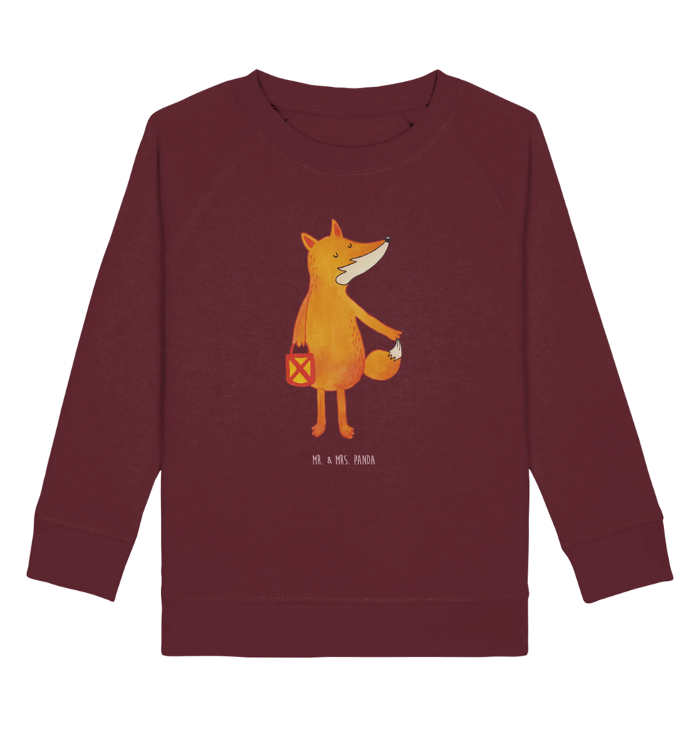 Organic Kinder Pullover Fuchs Laterne Kinder Pullover, Kinder Sweatshirt, Jungen, Mädchen, Fuchs, Füchse, Spruch trösten, Liebeskummer Spruch, Laterne, Sankt Martin, Laternenumzug, Aufmuntern, Cäsar Otto Hugo Flaischlen