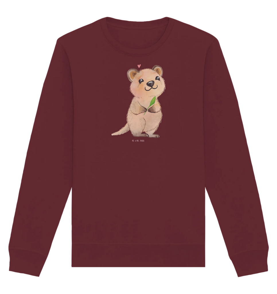 Organic Pullover Quokka Happy Pullover, Pullover Männer, Pullover Frauen, Sweatshirt, Sweatshirt Männer, Sweatshirt Frauen, Unisex, Tiermotive, Gute Laune, lustige Sprüche, Tiere, Quokka, Verschieben, Aufschieberitis, Lustiger Spruch, Niedliches Tier, Dinge erledigen