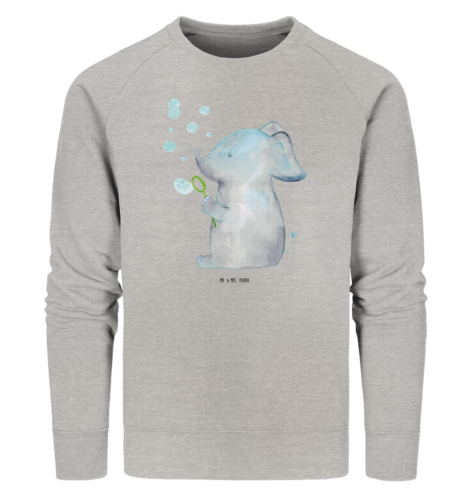 Organic Pullover Elefant Seifenblasen Pullover, Pullover Männer, Pullover Frauen, Sweatshirt, Sweatshirt Männer, Sweatshirt Frauen, Unisex, Tiermotive, Gute Laune, lustige Sprüche, Tiere, Elefant, Elefanten, Dickhäuter, Rüsseltier, Seifenblasen, Liebe, Heimat, Gefühl. Daheim, Liebesbeweis, Liebesspruch