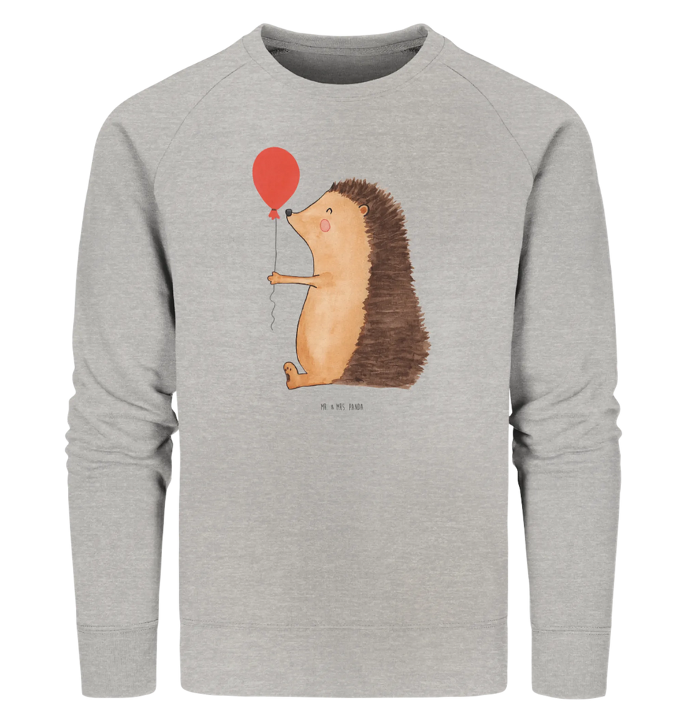 Organic Pullover Igel Luftballon Pullover, Pullover Männer, Pullover Frauen, Sweatshirt, Sweatshirt Männer, Sweatshirt Frauen, Unisex, Tiermotive, Gute Laune, lustige Sprüche, Tiere, Igel, Geburtstag, Herzlichen Glückwunsch, Glückwunsch, Geburtstagskind, Ballon, Happy Birthday