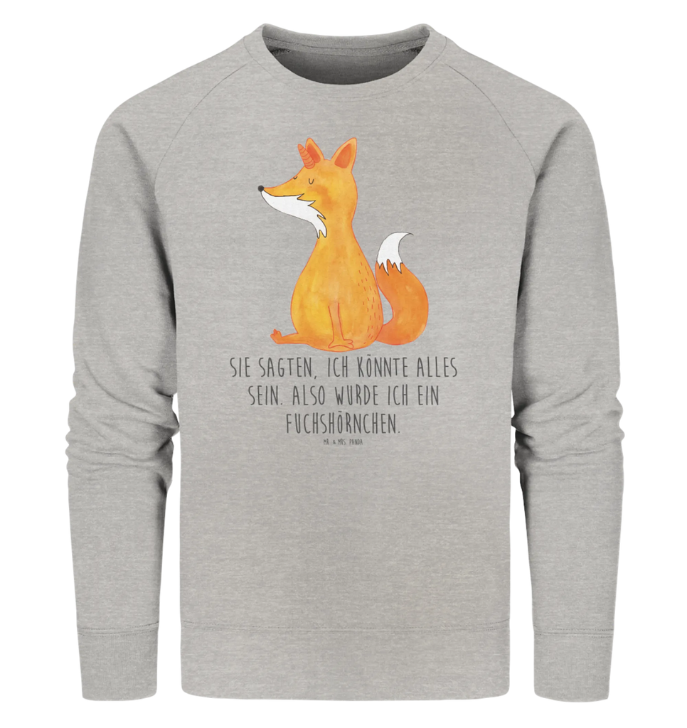 Organic Pullover Einhorn Wunsch Pullover, Pullover Männer, Pullover Frauen, Sweatshirt, Sweatshirt Männer, Sweatshirt Frauen, Unisex, Einhorn, Einhörner, Einhorn Deko, Unicorn, Fuchs, Unicorns, Fuchshörnchen, Fuchshorn, Foxycorn, Füchse