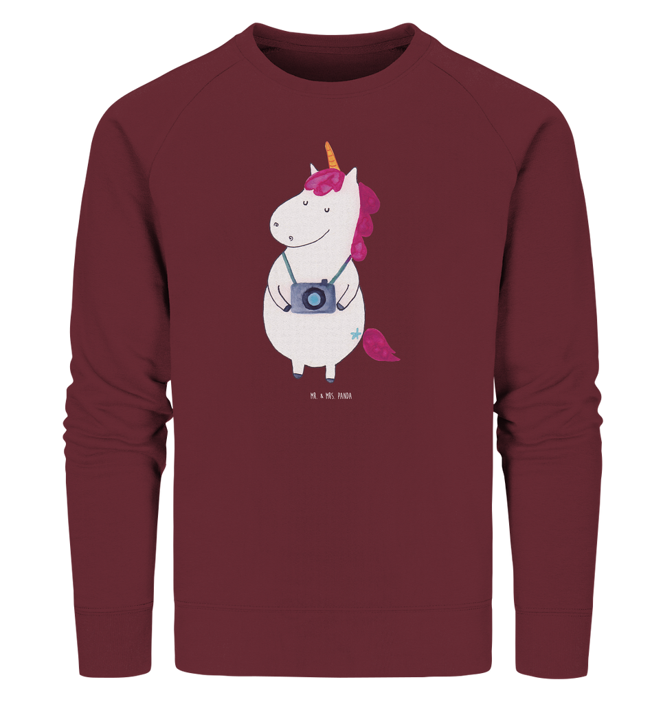 Organic Pullover Einhorn Fotograf Pullover, Pullover Männer, Pullover Frauen, Sweatshirt, Sweatshirt Männer, Sweatshirt Frauen, Unisex, Einhorn, Einhörner, Einhorn Deko, Pegasus, Unicorn, Fotograf, Fotografie, Kamera, Reisen, Weltreise, Weltenbummler, Urlaub, Tourist, Kurztrip, Reise, Städtereise