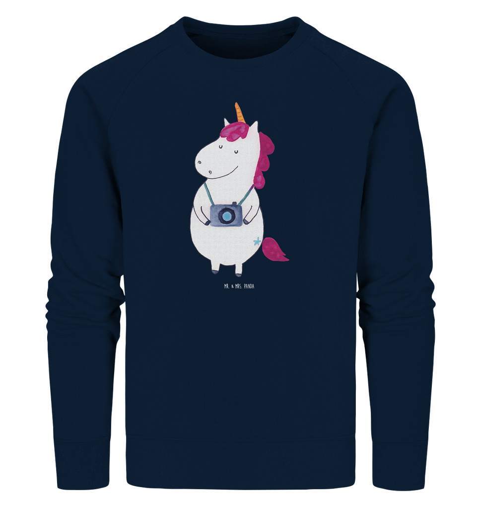 Organic Pullover Einhorn Fotograf Pullover, Pullover Männer, Pullover Frauen, Sweatshirt, Sweatshirt Männer, Sweatshirt Frauen, Unisex, Einhorn, Einhörner, Einhorn Deko, Pegasus, Unicorn, Fotograf, Fotografie, Kamera, Reisen, Weltreise, Weltenbummler, Urlaub, Tourist, Kurztrip, Reise, Städtereise