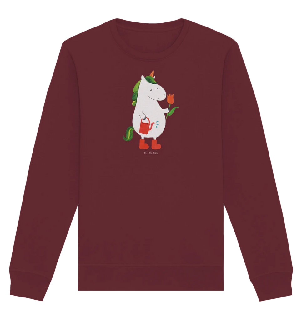 Organic Pullover Einhorn Gärtner Pullover, Pullover Männer, Pullover Frauen, Sweatshirt, Sweatshirt Männer, Sweatshirt Frauen, Unisex, Einhorn, Einhörner, Einhorn Deko, Unicorn, Luftballon, Gießkanne, Giesskanne, Lebenslust, Freude, Blume, Freundin, Garten, Stiefel