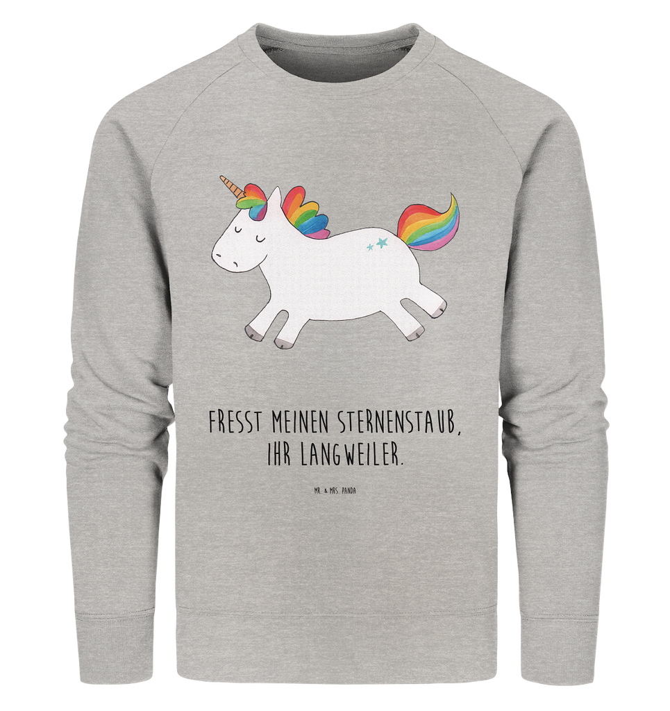 Organic Pullover Einhorn Happy Pullover, Pullover Männer, Pullover Frauen, Sweatshirt, Sweatshirt Männer, Sweatshirt Frauen, Unisex, Einhorn, Einhörner, Einhorn Deko, Pegasus, Unicorn, glücklich, fröhlich, Spaß, Freude, Lebensfreude, witzig, spannend, Lächeln, Lachen