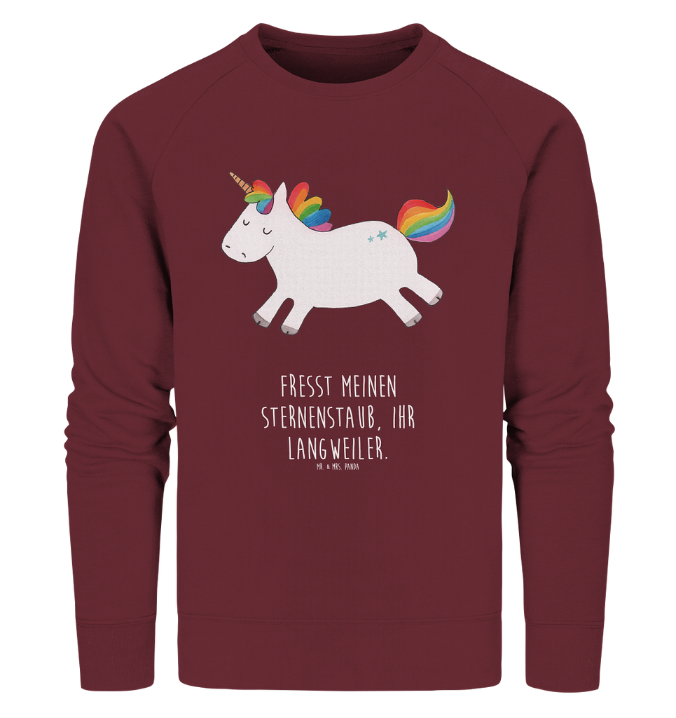 Organic Pullover Einhorn Happy Pullover, Pullover Männer, Pullover Frauen, Sweatshirt, Sweatshirt Männer, Sweatshirt Frauen, Unisex, Einhorn, Einhörner, Einhorn Deko, Pegasus, Unicorn, glücklich, fröhlich, Spaß, Freude, Lebensfreude, witzig, spannend, Lächeln, Lachen