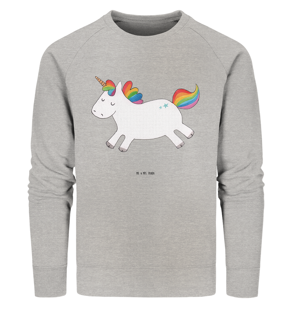 Organic Pullover Einhorn Happy Pullover, Pullover Männer, Pullover Frauen, Sweatshirt, Sweatshirt Männer, Sweatshirt Frauen, Unisex, Einhorn, Einhörner, Einhorn Deko, Pegasus, Unicorn, glücklich, fröhlich, Spaß, Freude, Lebensfreude, witzig, spannend, Lächeln, Lachen