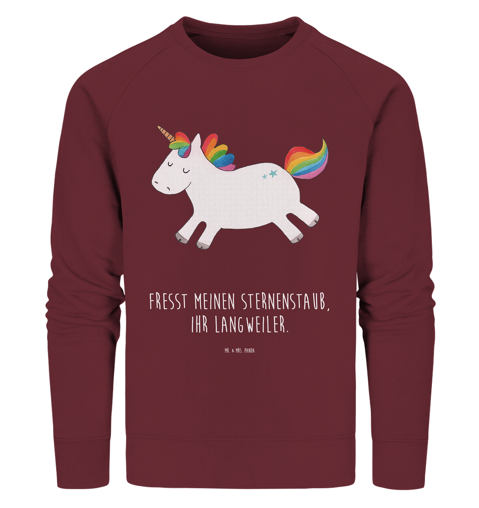 Organic Pullover Einhorn Happy Pullover, Pullover Männer, Pullover Frauen, Sweatshirt, Sweatshirt Männer, Sweatshirt Frauen, Unisex, Einhorn, Einhörner, Einhorn Deko, Pegasus, Unicorn, glücklich, fröhlich, Spaß, Freude, Lebensfreude, witzig, spannend, Lächeln, Lachen