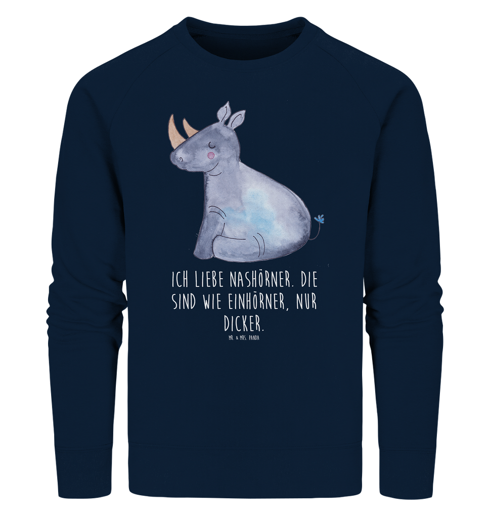 Organic Pullover Einhorn Nashorn Pullover, Pullover Männer, Pullover Frauen, Sweatshirt, Sweatshirt Männer, Sweatshirt Frauen, Unisex, Einhorn, Einhörner, Einhorn Deko, Unicorn, Regenbogen, witzig, lustig, Zoo, Glitzer, Einhornpower, Erwachsenwerden, Nashorn, Nashörner