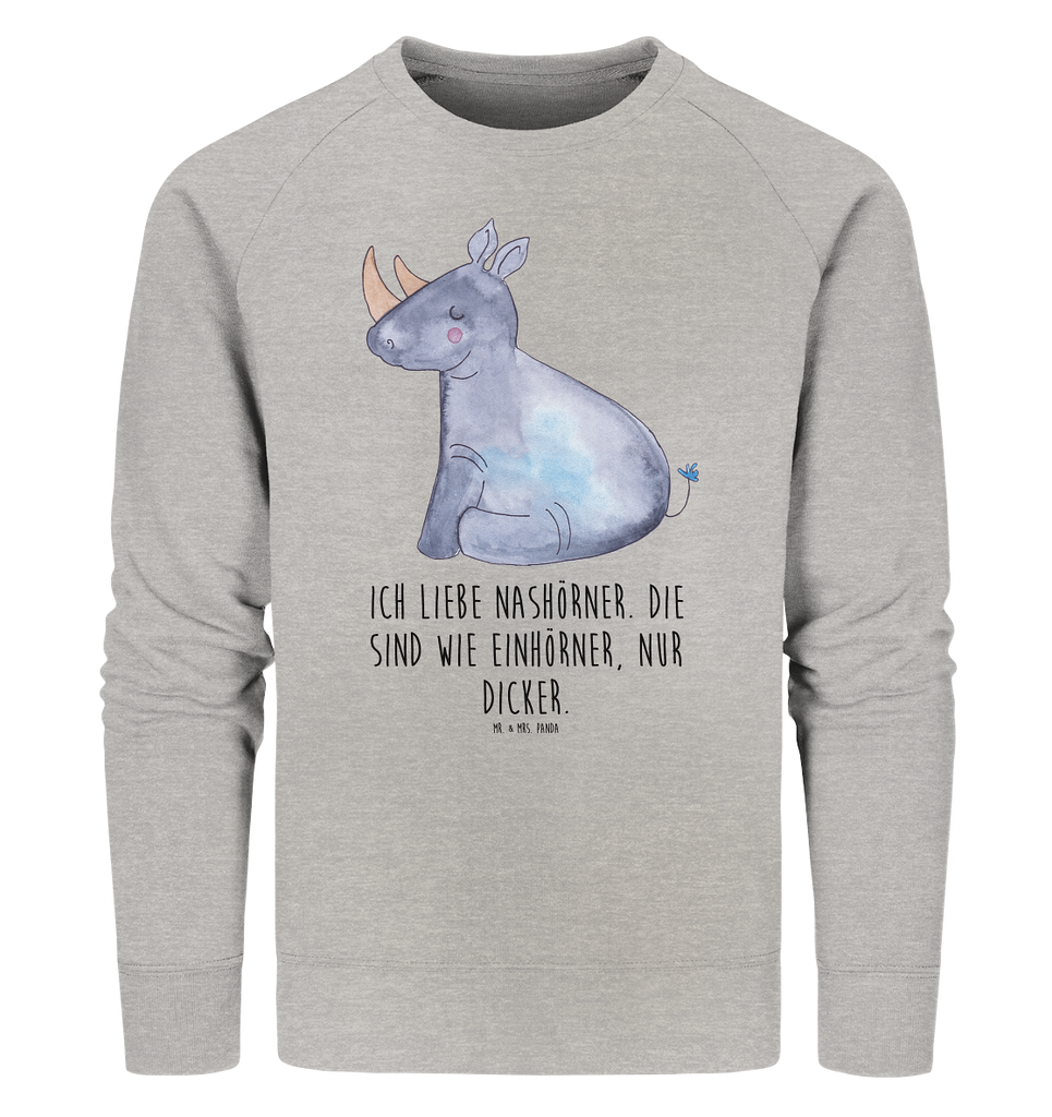 Organic Pullover Einhorn Nashorn Pullover, Pullover Männer, Pullover Frauen, Sweatshirt, Sweatshirt Männer, Sweatshirt Frauen, Unisex, Einhorn, Einhörner, Einhorn Deko, Unicorn, Regenbogen, witzig, lustig, Zoo, Glitzer, Einhornpower, Erwachsenwerden, Nashorn, Nashörner