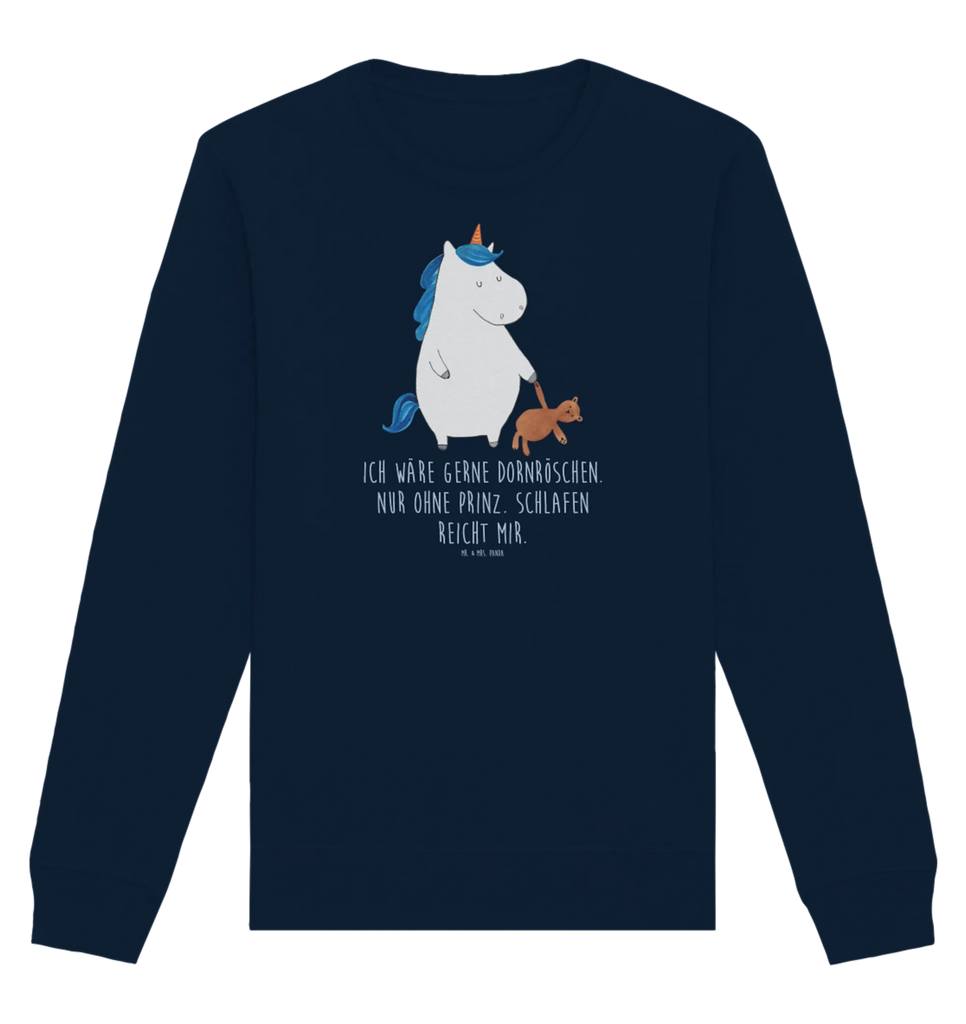 Organic Pullover Einhorn Teddy Pullover, Pullover Männer, Pullover Frauen, Sweatshirt, Sweatshirt Männer, Sweatshirt Frauen, Unisex, Einhorn, Einhörner, Einhorn Deko, Unicorn, schlafen, gute Nacht, Single, Bett, Träumen, Freundin, Singleleben