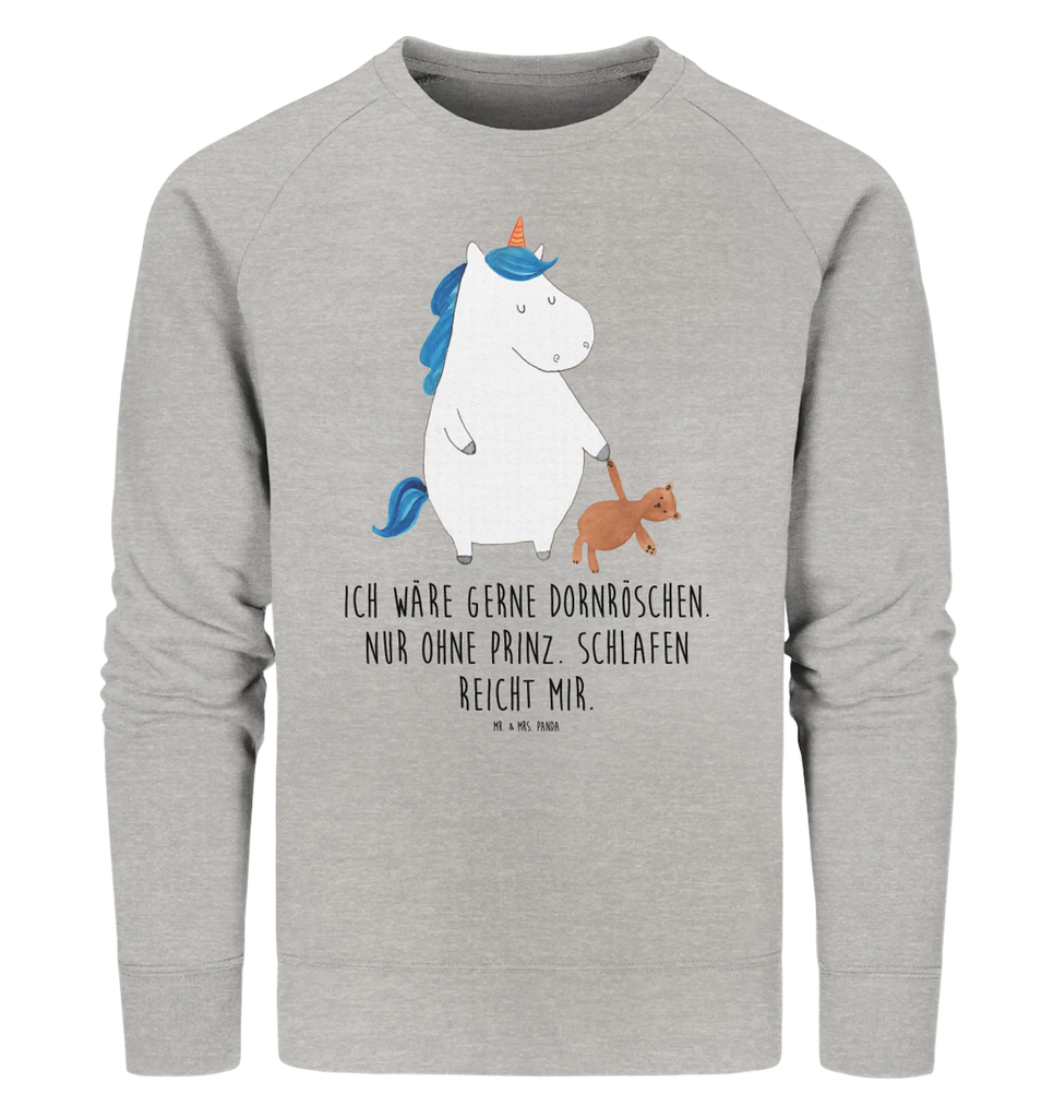 Organic Pullover Einhorn Teddy Pullover, Pullover Männer, Pullover Frauen, Sweatshirt, Sweatshirt Männer, Sweatshirt Frauen, Unisex, Einhorn, Einhörner, Einhorn Deko, Unicorn, schlafen, gute Nacht, Single, Bett, Träumen, Freundin, Singleleben