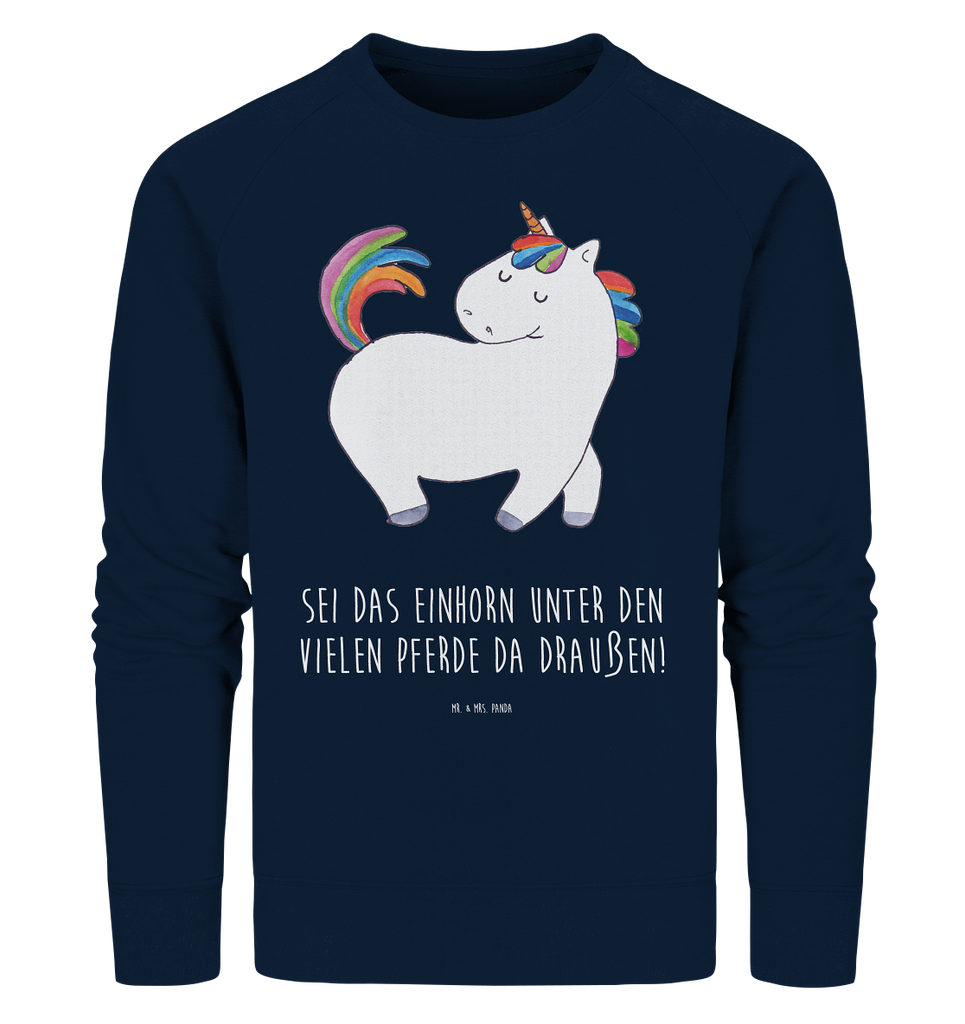 Organic Pullover Einhorn Stolzieren Pullover, Pullover Männer, Pullover Frauen, Sweatshirt, Sweatshirt Männer, Sweatshirt Frauen, Unisex, Einhorn, Einhörner, Einhorn Deko, Pegasus, Unicorn, stolz, anders, bunt, Pferd, Reiter, Reiten, Freundin, Geschenk