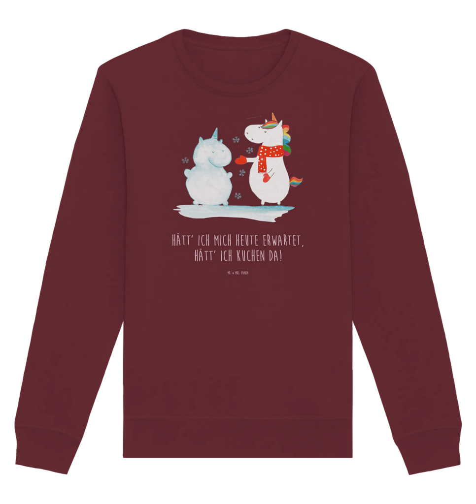 Organic Pullover Einhorn Schneemann Pullover, Pullover Männer, Pullover Frauen, Sweatshirt, Sweatshirt Männer, Sweatshirt Frauen, Unisex, Einhorn, Einhörner, Einhorn Deko, Pegasus, Unicorn, Schneemann, Winter, Schnee, Kuchen, Weihnachten, kalt, Mütze, Handschuhe, X-Mas