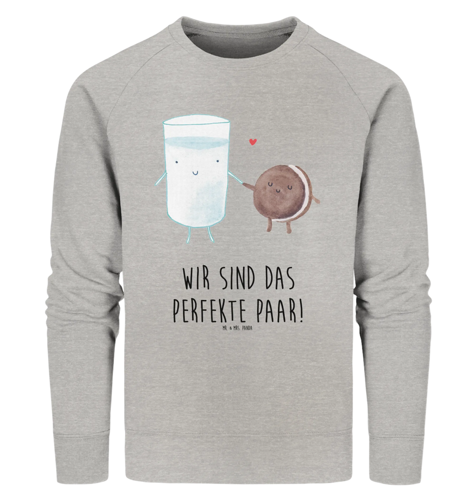 Organic Pullover Milch Keks Pullover, Pullover Männer, Pullover Frauen, Sweatshirt, Sweatshirt Männer, Sweatshirt Frauen, Unisex, Tiermotive, Gute Laune, lustige Sprüche, Tiere, Milk, Cookie, Milch, Keks, Kekse, Kaffee, Einladung Frühstück, Motiv süß, romantisch, perfektes Paar