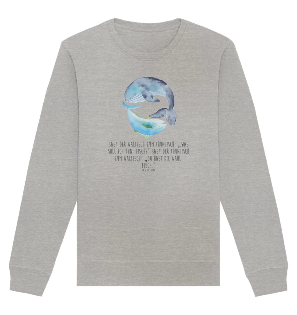 Organic Pullover Walfisch Thunfisch Pullover, Pullover Männer, Pullover Frauen, Sweatshirt, Sweatshirt Männer, Sweatshirt Frauen, Unisex, Tiermotive, Gute Laune, lustige Sprüche, Tiere, Wal, Wahl, Tunfisch, Wortwitz lustig, Spruch lustig, Flachwitz, Witz, Spruch des Tages, Flachwitz Geschenk