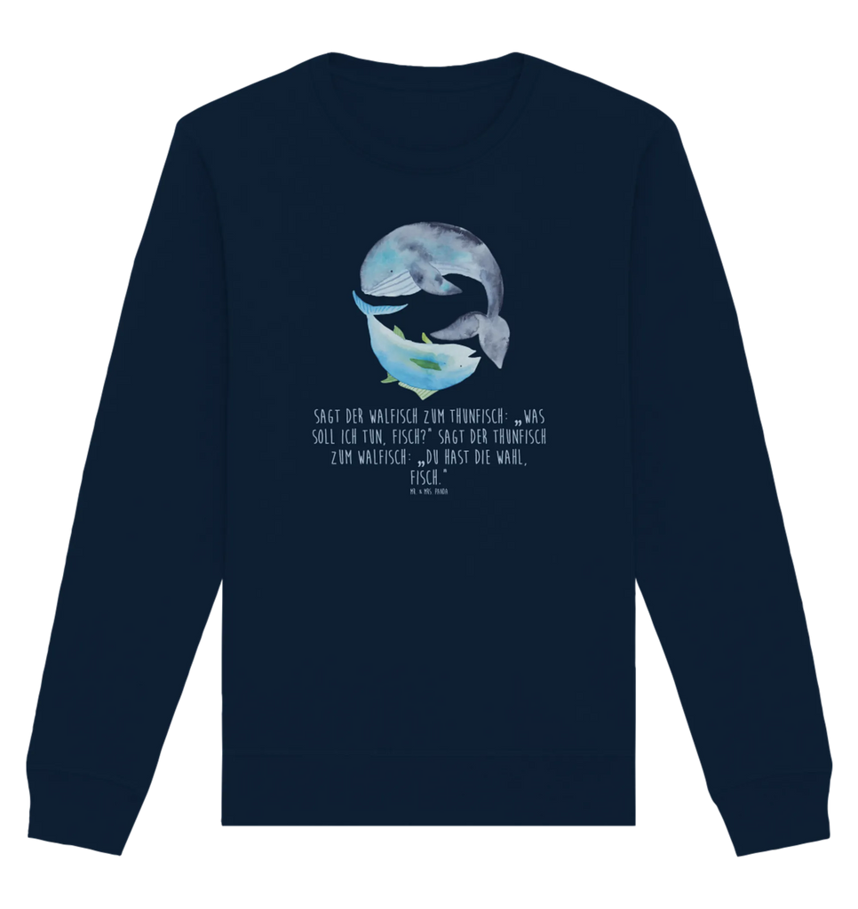 Organic Pullover Walfisch Thunfisch Pullover, Pullover Männer, Pullover Frauen, Sweatshirt, Sweatshirt Männer, Sweatshirt Frauen, Unisex, Tiermotive, Gute Laune, lustige Sprüche, Tiere, Wal, Wahl, Tunfisch, Wortwitz lustig, Spruch lustig, Flachwitz, Witz, Spruch des Tages, Flachwitz Geschenk