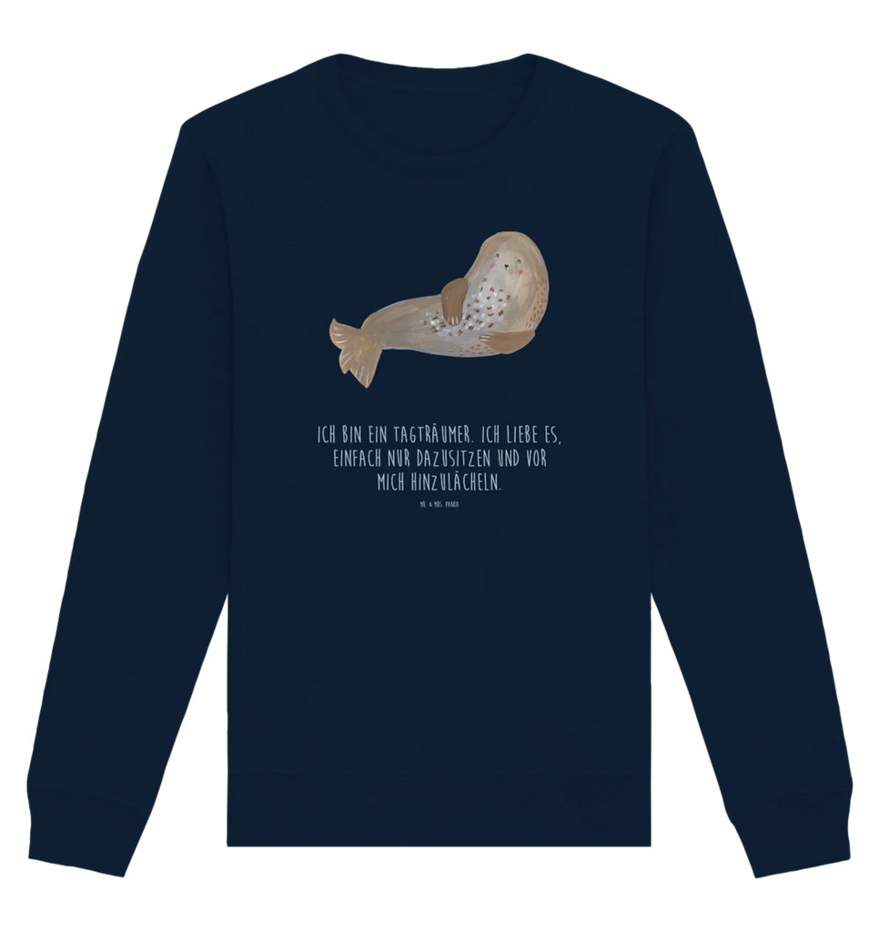 Organic Pullover Robbe Lachen Pullover, Pullover Männer, Pullover Frauen, Sweatshirt, Sweatshirt Männer, Sweatshirt Frauen, Unisex, Tiermotive, Gute Laune, lustige Sprüche, Tiere, Robbe, Robben, Seehund, Strand, Meerestier, Ostsee, Nordsee