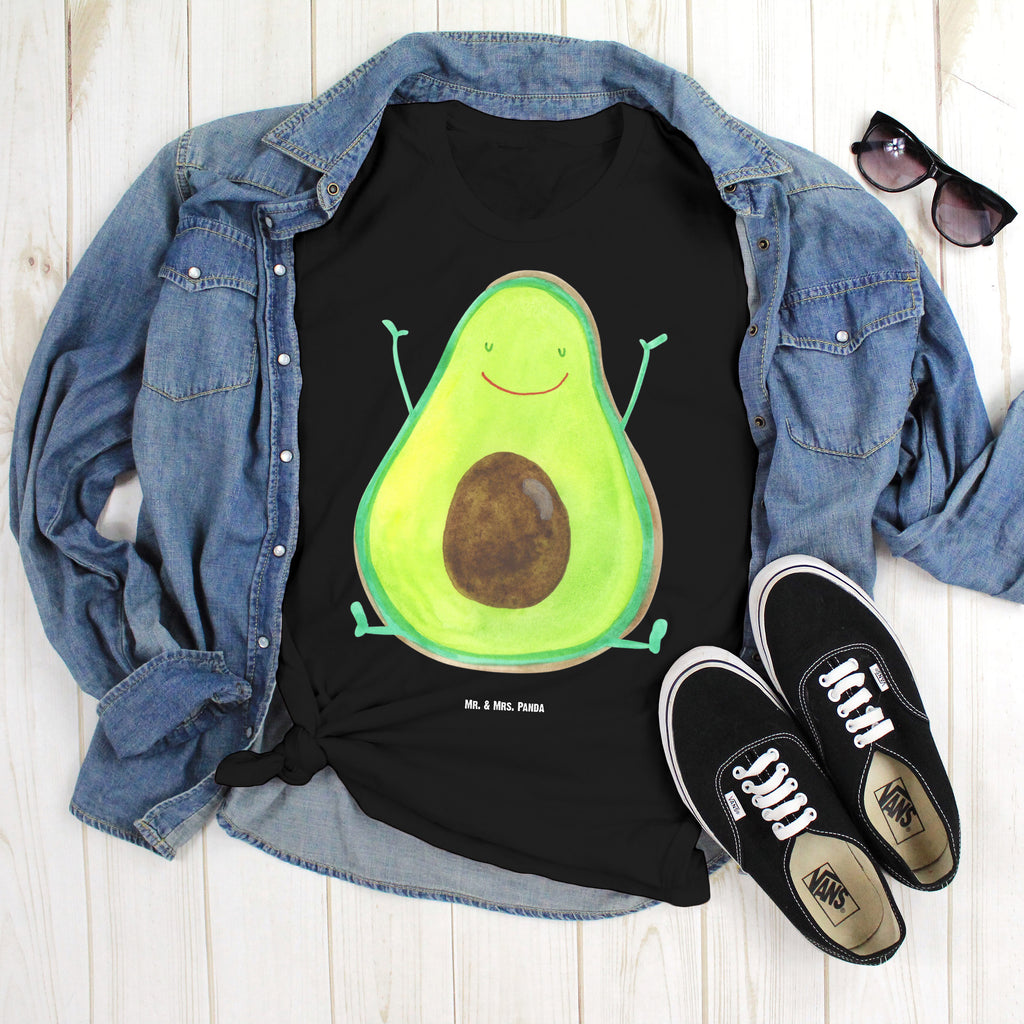 T-Shirt Standard Avocado Happy T-Shirt, Shirt, Tshirt, Lustiges T-Shirt, T-Shirt mit Spruch, Party, Junggesellenabschied, Jubiläum, Geburstag, Herrn, Damen, Männer, Frauen, Schlafshirt, Nachthemd, Sprüche, Avocado, Veggie, Vegan, Gesund, Chaos