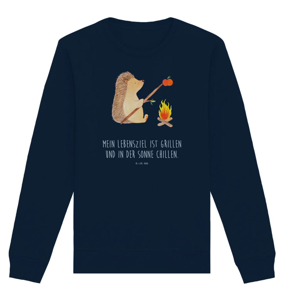 Organic Pullover Igel Grillen Pullover, Pullover Männer, Pullover Frauen, Sweatshirt, Sweatshirt Männer, Sweatshirt Frauen, Unisex, Tiermotive, Gute Laune, lustige Sprüche, Tiere, Igel, Grillen, Ziele, Motivation, arbeitslos, Sinn des Lebens, Spruch