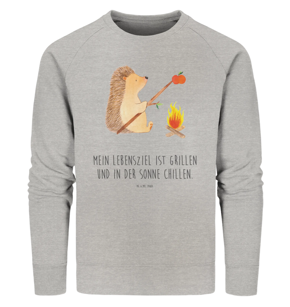 Organic Pullover Igel Grillen Pullover, Pullover Männer, Pullover Frauen, Sweatshirt, Sweatshirt Männer, Sweatshirt Frauen, Unisex, Tiermotive, Gute Laune, lustige Sprüche, Tiere, Igel, Grillen, Ziele, Motivation, arbeitslos, Sinn des Lebens, Spruch