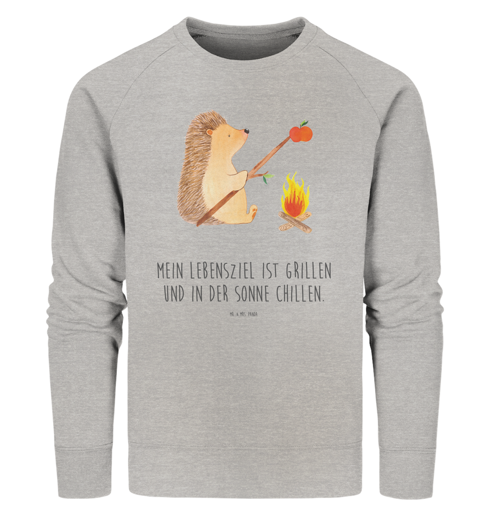 Organic Pullover Igel Grillen Pullover, Pullover Männer, Pullover Frauen, Sweatshirt, Sweatshirt Männer, Sweatshirt Frauen, Unisex, Tiermotive, Gute Laune, lustige Sprüche, Tiere, Igel, Grillen, Ziele, Motivation, arbeitslos, Sinn des Lebens, Spruch