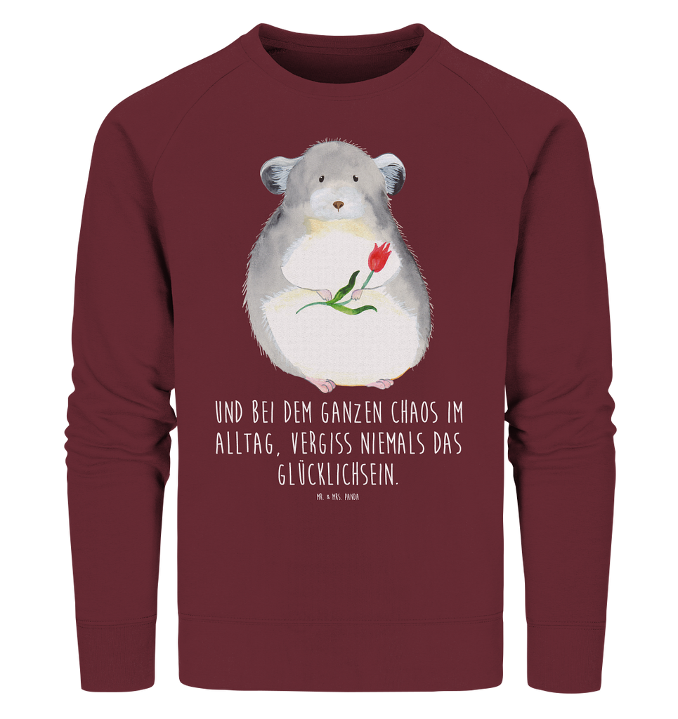 Organic Pullover Chinchilla Blume Pullover, Pullover Männer, Pullover Frauen, Sweatshirt, Sweatshirt Männer, Sweatshirt Frauen, Unisex, Tiermotive, Gute Laune, lustige Sprüche, Tiere, Chinchilla, Chinchillas, Liebeskummer, Kummer, Depressionen, traurig sein, Chaos, Glücklichsein, Büro, Büroalltag