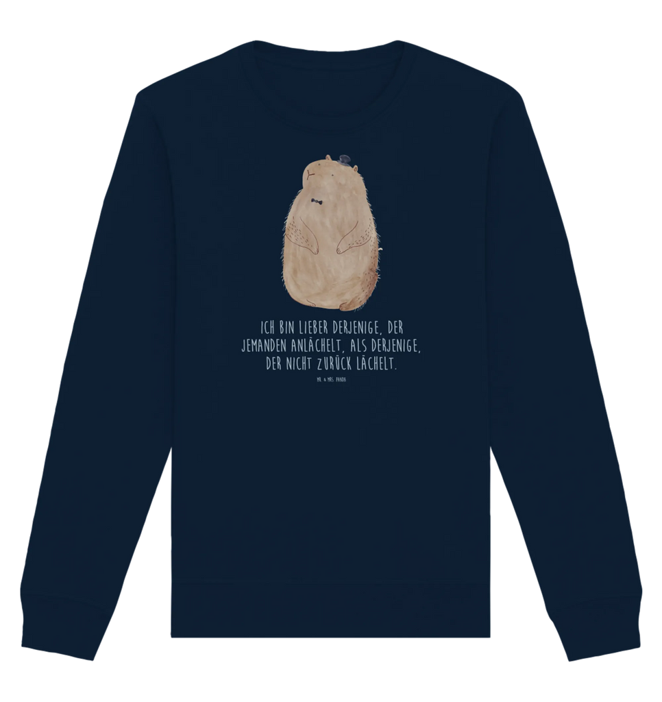 Organic Pullover Murmeltier Pullover, Pullover Männer, Pullover Frauen, Sweatshirt, Sweatshirt Männer, Sweatshirt Frauen, Unisex, Tiermotive, Gute Laune, lustige Sprüche, Tiere, Murmeltier, Knigge, Fröhlichkeit, Freundlichkeit, Respekt, Anstand