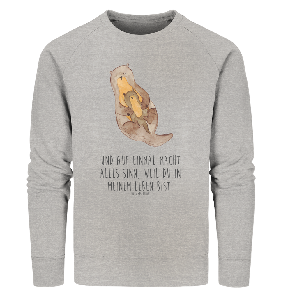 Organic Pullover Otter Kind Pullover, Pullover Männer, Pullover Frauen, Sweatshirt, Sweatshirt Männer, Sweatshirt Frauen, Unisex, Otter, Fischotter, Seeotter, Otter Seeotter See Otter